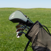 Moderne Hellgrüne Monogramm-Initialen Personalisie Golf Headcover (In SItu)