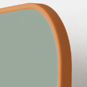 Moderne Hellgrüne Monogramm-Initialen Personalisie Pickleball Schläger (Linke Seite)