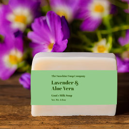 Moderne hellgrüne Seifenband Einladungsbanderole