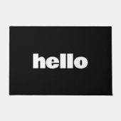 Moderne HELLO Fun Einfache Minimalistische Typogra Fußmatte (Vorderseite)