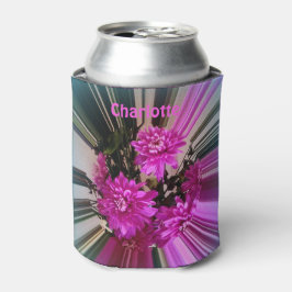 Moderne, hellrosa Blume Personalisiert Dosenkühler