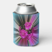 Moderne, hellrosa Blume Personalisiert Dosenkühler (Kanne Rückseite)