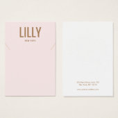 Moderne, hellrosa Netzkleckenkarte (Vorne & Hinten)