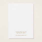 Moderne, hellrosa Netzkleckenkarte (Rückseite)