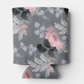 Moderne, hellrosa Rosen Dosenkühler (Rückseite)