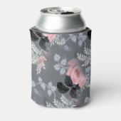 Moderne, hellrosa Rosen Dosenkühler (Kanne Rückseite)
