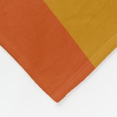 Moderne Herbst-Abstrakte Wavy-Linien in Erdtönen Fleecedecke (Ecke)