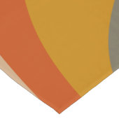 Moderne Herbst-Abstrakte Wavy-Linien in Erdtönen Kurzer Tischläufer (Ecke)