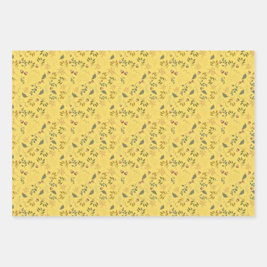 Moderne Herbst-Acorn und Herbstuntergänge Geschenkpapier Set (Vorderseite 3)