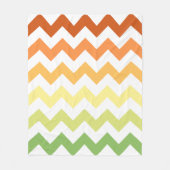 Moderne Herbst-Chevron Fleecedecke (Vorderseite)