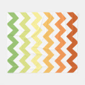Moderne Herbst-Chevron Fleecedecke (Vorderseite (Horizontal))