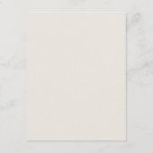 Moderne Herbst-Einfache Vergnügungen Hochzeiten De Begleitkarte (Rückseite)