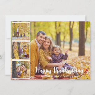 Moderne Herbst Erntedank Familienkollektion Foto C Feiertagskarte