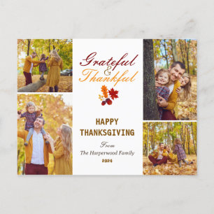 Moderne Herbst Erntedank Familienkollektion Foto C Feiertagspostkarte