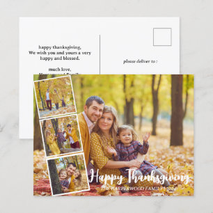 Moderne Herbst Erntedank Familienkollektion Foto C Feiertagspostkarte