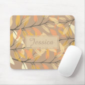 Moderne Herbst-Herbstlaube Muster Personalisiert Mousepad (Mit Mouse)