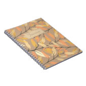 Moderne Herbst-Herbstlaube Muster Personalisiert Notizblock (Rechte Seite)