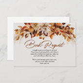 Moderne Herbst- und Herbstausflüge Blätter buchen Begleitkarte (Vorne/Hinten)