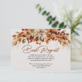 Moderne Herbst- und Herbstausflüge Blätter buchen Begleitkarte (Stehend Vorderseite)