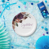 Moderne Herbst Winter Pum, Rosa und Gold Baby Dusc Pappteller (Party)