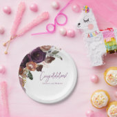 Moderne Herbst Winter Pum, Rosa und Gold Baby Dusc Pappteller (Party)