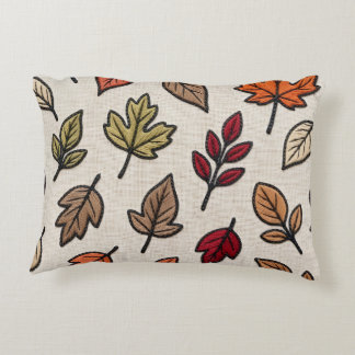 Moderne Herbstblätter bestickte Ästhetik  Dekokissen