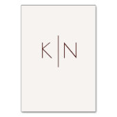 Moderne Herbstblätter Herbsthochzeiten Tischnummer (Rückseite)