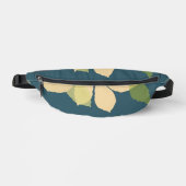 Moderne Herbstblätter mit Türkis Hintergrund Bauchtasche (Vorderseite)