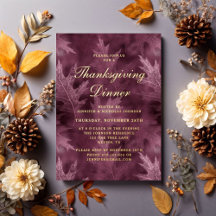 Moderne Herbstblätter Thanksgiving-Dinnerparty Gol