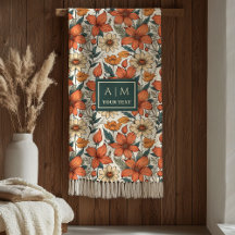 Moderne Herbstblumen Salbei Pastell Oliv Rostig