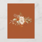 Moderne Herbstbrände Begleitkarte (Rückseite)