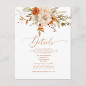 Moderne Herbstbrände Begleitkarte (Vorderseite)