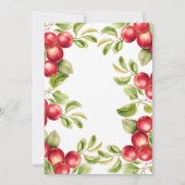 Moderne Herbstdusche Apple Lokal Grown Baby Shower Einladung (Rückseite)