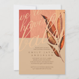 Moderne Herbstdusche für Herbstlaube Einladung