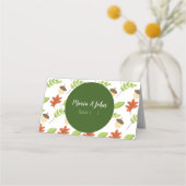 Moderne Herbsterscheinungen hinterlassen eine Prob Platzkarte (Vorderseite)