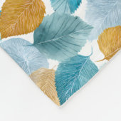 Moderne Herbsterscheinungen lassen Aquarellfarben  Fleecedecke (Ecke)