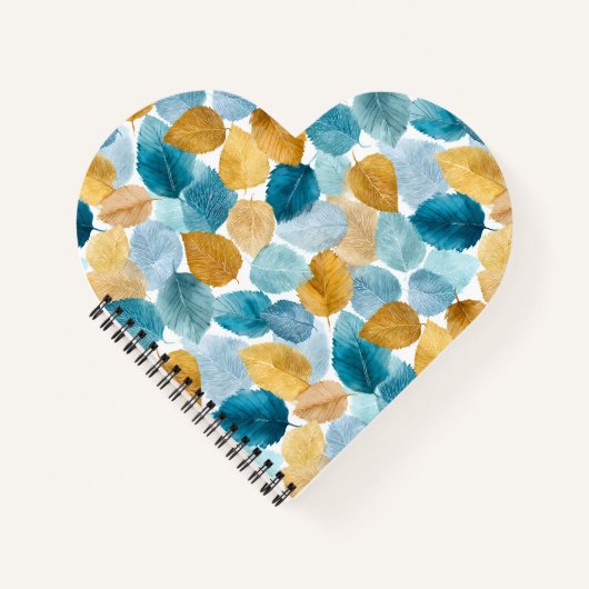 Moderne Herbsterscheinungen lassen Aquarellfarben  Notizblock (Vorderseite)