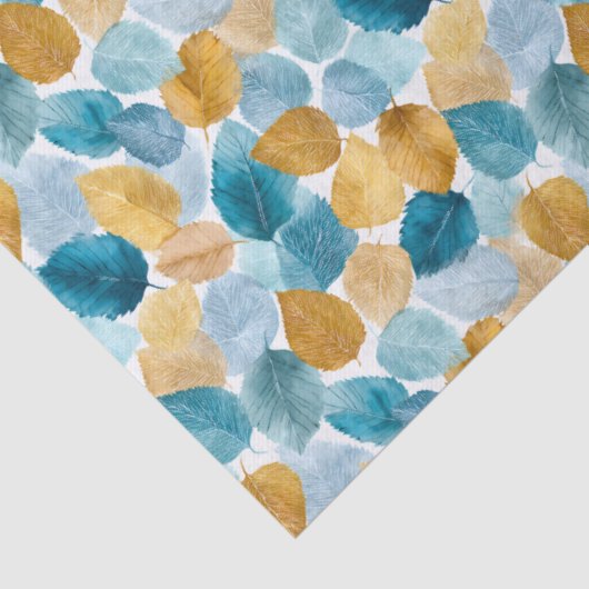 Moderne Herbsterscheinungen lassen Aquarellfarben  Seidenpapier (Detail)