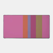 Moderne Herbstfarben gestreift dekorativ Schreibtischunterlage (Vorderseite)