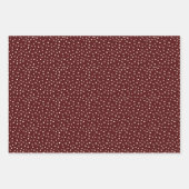 Moderne Herbstfarben Polka Dot Fall Geschenkpapier Set (Vorderseite 3)