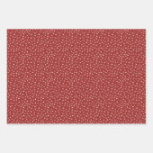 Moderne Herbstfarben Polka Dot Fall Geschenkpapier Set (Vorderseite)