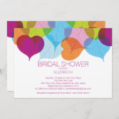 Moderne Herbstlaub Bridal Dusche Einladung (Vorne/Hinten)