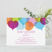 Moderne Herbstlaub - Einladung zur neutralen Babyd (Stehend Vorderseite)