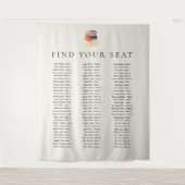 Moderne Herbstlaub Herbst finden Ihre Hochzeit. Wandteppich (Vorderseite)