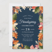 Moderne Herbstlaub Seefahrer-Feier Einladung (Vorderseite)