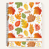 Moderne Herbstlaub SpiralNotebook Notizblock (Vorderseite)