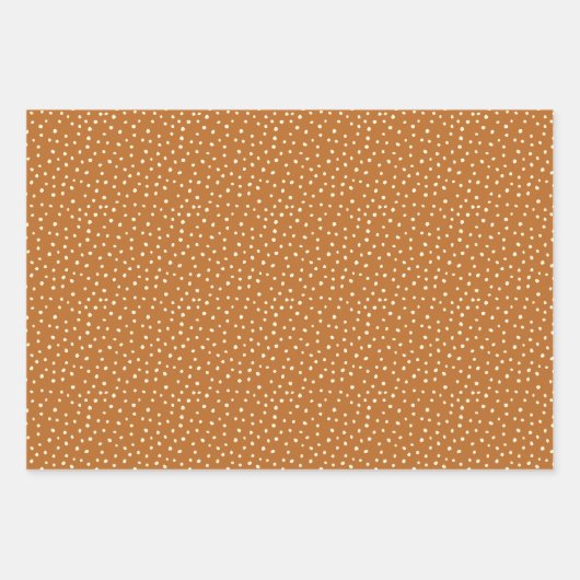 Moderne Herbstpolka Dot Herbstfarben Geschenkpapier Set (Vorderseite 2)