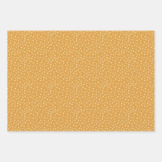 Moderne Herbstpolka Dot Herbstfarben Geschenkpapier Set (Vorderseite)