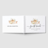 Moderne Herbstpumpen und Blume Gästebuch (Voll)