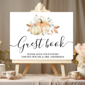 Moderne Herbstpumpen und Blume Poster